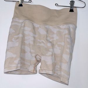 Victoria secret PINK tan camo workout shorts